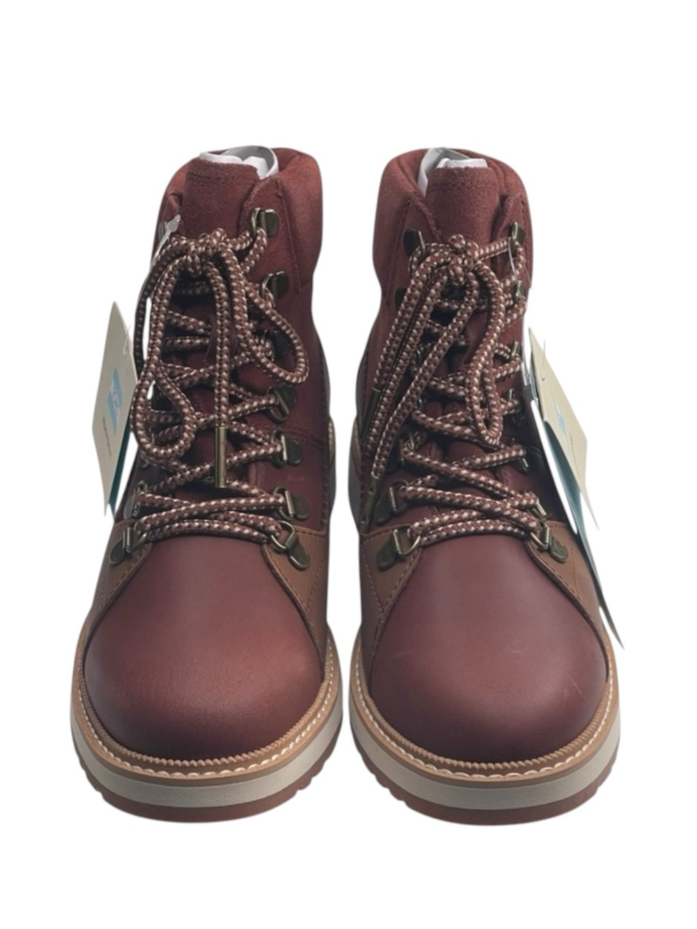 new Toms ☀︎︎ Mesa Waterproof Leather Bootie ☀︎︎ Hiking Boot ☀︎︎ Penny Brown ☀︎ - Picture 10 of 16